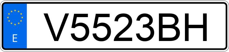 Numer rejestracyjny V5523BH posiada TALBOT HORIZON