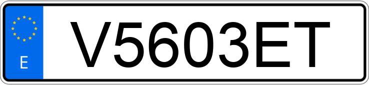 Numer rejestracyjny V5603ET posiada HONDA CIVIC