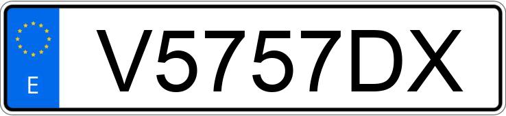 Numer rejestracyjny V5757DX posiada VOLVO 240 Numer rejestracyjny V5757DX posiada VOLVO 240