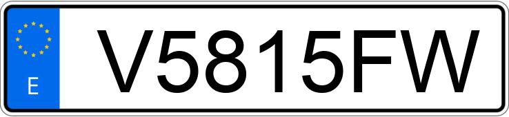 Numer rejestracyjny V5815FW posiada FIAT SCUDO