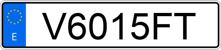 Numer rejestracyjny V6015FT posiada PEUGEOT BOXER