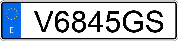 Numer rejestracyjny V6845GS posiada SEAT IBIZA Numer rejestracyjny V6845GS posiada SEAT IBIZA