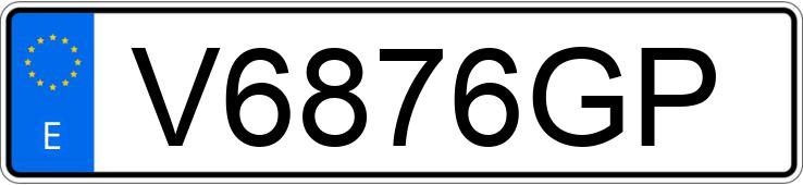 Numer rejestracyjny V6876GP posiada FORD FIESTA