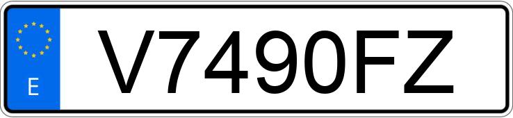 Numer rejestracyjny V7490FZ posiada SEAT IBIZA