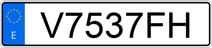 Numer rejestracyjny V7537FH posiada BMW SERIE 3