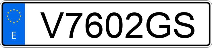 Numer rejestracyjny V7602GS posiada BMW SERIE 5