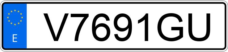 Numer rejestracyjny V7691GU posiada VOLKSWAGEN BORA