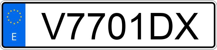 Numer rejestracyjny V7701DX posiada VOLKSWAGEN GOLF Numer rejestracyjny V7701DX posiada VOLKSWAGEN GOLF