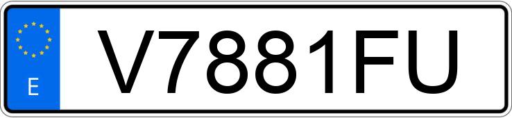 Numer rejestracyjny V7881FU posiada NISSAN TERRANO II