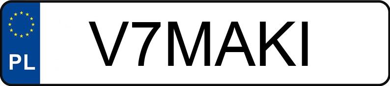 Numer rejestracyjny V7MAKI posiada BMW 320i Kat. MR`98 E46 320i Kat. MR`98 E46