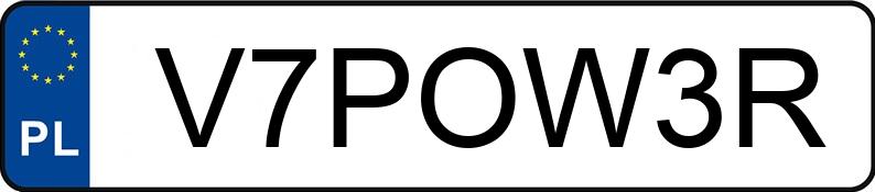 Numer rejestracyjny V7POW3R posiada BMW M 440 Coupe 3.0 Diesel MR`20 E6d G22 xDrive Steptronic