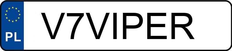 Numer rejestracyjny V7VIPER posiada TOYOTA COROLLA ZE1HE(EU,M)
