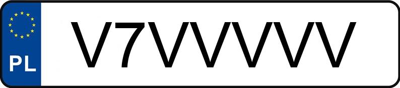 Numer rejestracyjny V7VVVVV posiada AUDI A6 Numer rejestracyjny V7VVVVV posiada AUDI A6