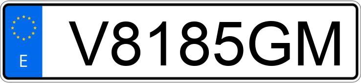 Numer rejestracyjny V8185GM posiada VOLKSWAGEN GOLF