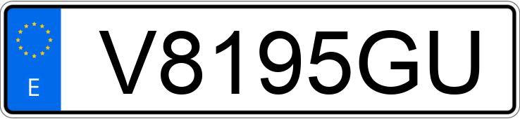 Numer rejestracyjny V8195GU posiada CITROEN SAXO 1.1I X