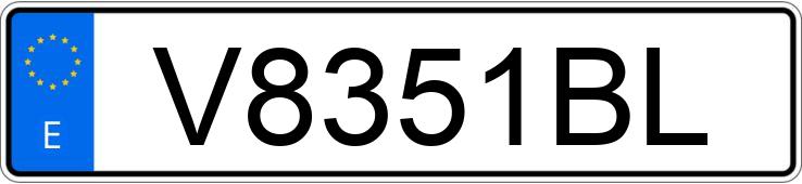 Numer rejestracyjny V8351BL posiada AUDI COUPE