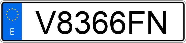 Numer rejestracyjny V8366FN posiada FORD ESCORT