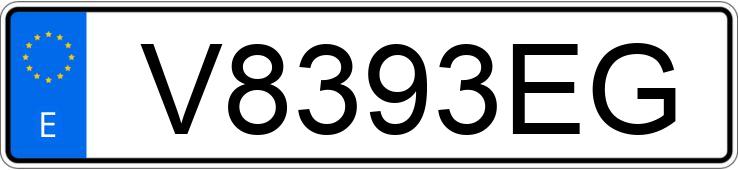 Numer rejestracyjny V8393EG posiada VOLKSWAGEN GOLF Numer rejestracyjny V8393EG posiada VOLKSWAGEN GOLF