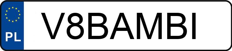 Numer rejestracyjny V8BAMBI posiada FORD Mustang 5.0 MR`15 E6 GT Aut. Numer rejestracyjny V8BAMBI posiada FORD Mustang 5.0 MR`15 E6 GT Aut.