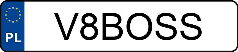Numer rejestracyjny V8BOSS posiada BOSS HOSS BHC-3 502