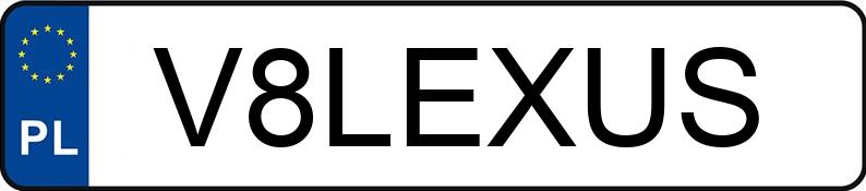 Numer rejestracyjny V8LEXUS posiada LEXUS LC 500 MR`24 E6 Ultimate Edition