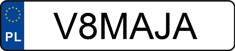 Numer rejestracyjny V8MAJA posiada BMW 120 Diesel MR`11 E5 F20/F21 120 Diesel MR`11 E5 F20/F21