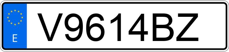 Numer rejestracyjny V9614BZ posiada FORD SIERRA