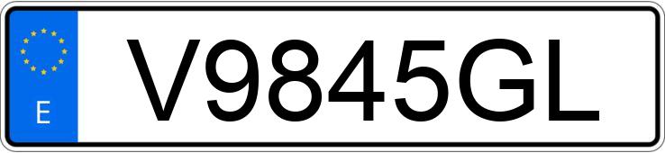 Numer rejestracyjny V9845GL posiada PEUGEOT 106