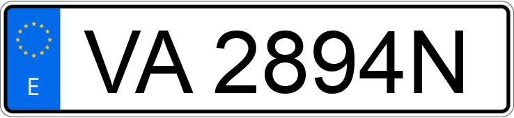 Numer rejestracyjny VA2894N posiada CITROEN 2 CV Numer rejestracyjny VA2894N posiada CITROEN 2 CV
