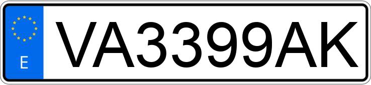 Numer rejestracyjny VA3399AK posiada VOLKSWAGEN GOLF
