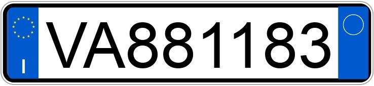 Numer rejestracyjny VA881183 posiada  