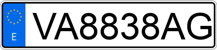 Numer rejestracyjny VA8838AG posiada SEAT IBIZA