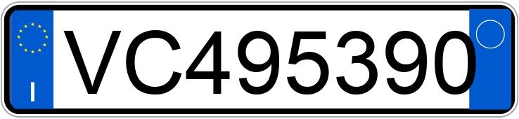 Numer rejestracyjny VC495390 posiada FIAT Panda 1a serie