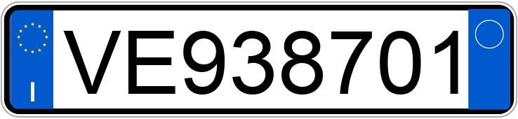 Numer rejestracyjny VE938701 posiada VOLKSWAGEN Golf 2a serie Numer rejestracyjny VE938701 posiada VOLKSWAGEN Golf 2a serie