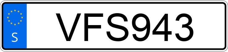 Numer rejestracyjny VFS943 posiada  