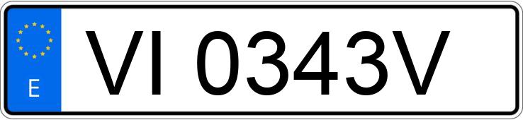 Numer rejestracyjny VI0343V posiada AUDI A3