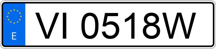 Numer rejestracyjny VI0518W posiada CITROEN XSARA