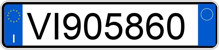 Numer rejestracyjny VI905860 posiada VOLKSWAGEN Golf 2a serie