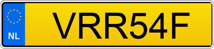 Numer rejestracyjny VRR54F posiada RENAULT TRAFIC