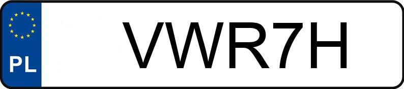 Numer rejestracyjny VWR 7H posiada WAZ LADA 2103 2103 - VWR7H