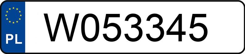 Numer rejestracyjny W053345 posiada RENAULT ARKANA Numer rejestracyjny W053345 posiada RENAULT ARKANA