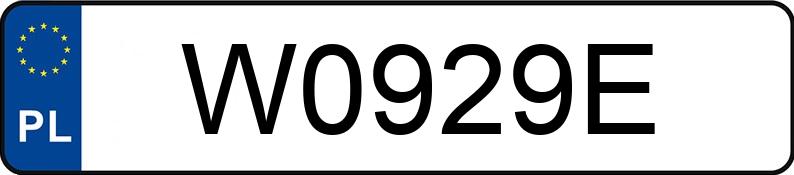 Numer rejestracyjny W0929E posiada VOLKSWAGEN LT 35 3.5t LT 35 3.5t