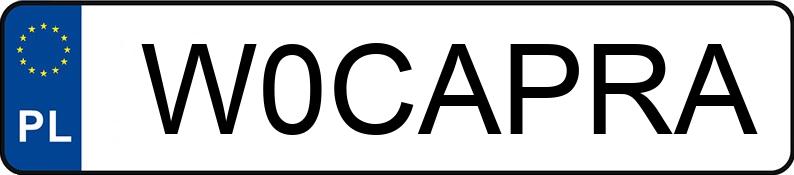 Numer rejestracyjny W0CAPRA posiada MERCEDES-BENZ X-KLASSE