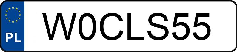 Numer rejestracyjny W0CLS55 posiada MERCEDES-BENZ CLS 550 4MATIC