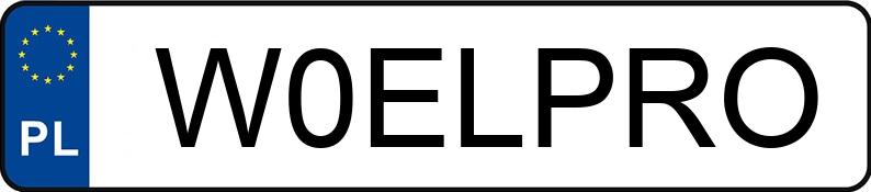 Numer rejestracyjny W0ELPRO posiada RENAULT MASTER