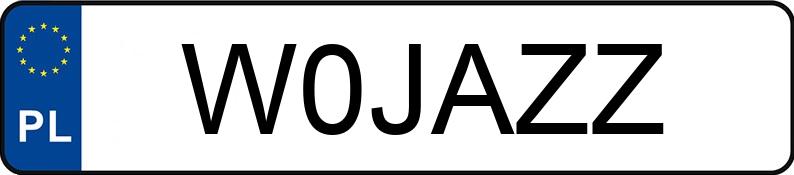 Numer rejestracyjny W0JAZZ posiada MITSUBISHI LANCER