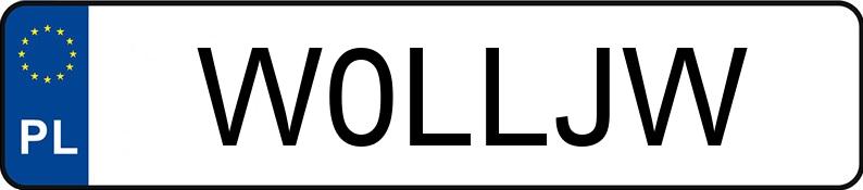 Numer rejestracyjny W0LLJW posiada LEXUS IS 250