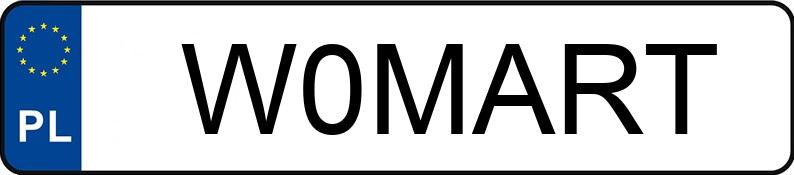 Numer rejestracyjny W0MART posiada MERCEDES-BENZ X