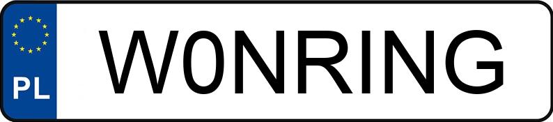 Numer rejestracyjny W0NRING posiada BMW M3 CS