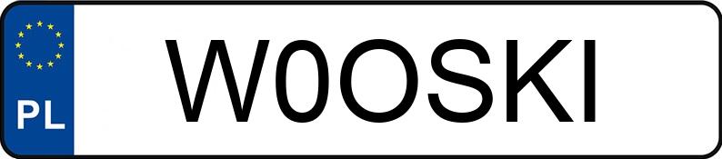 Numer rejestracyjny W0OSKI posiada AUDI A5 Coupe Quattro 3.2 FSI MR`07 E4 B8 A5 Coupe Quattro 3.2 FSI MR`07 E4 B8